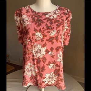 LOFT short sleeve blouse size-Lg Petite